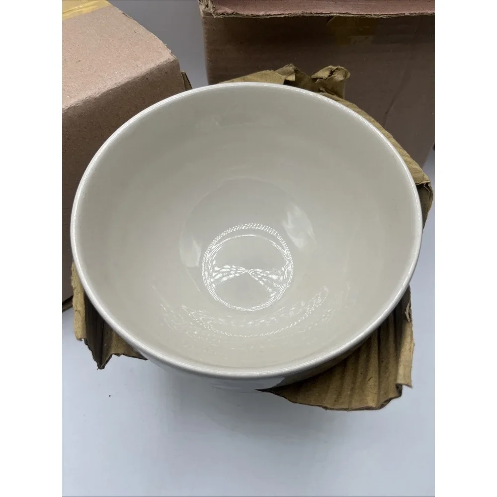 FOLKCRAFT STONEWARE SCOTTY Z RAINBOW TROUT SET OF 4 SOUP/ CEREAL BOWLS